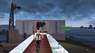 Exploring Fallout 4's sexy lingerie fashion in anime style.