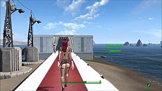 Exploring Fallout 4's sexy lingerie fashion in anime style.