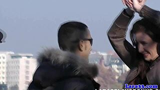 Hey, Bound Mature Euro Takes Cum on Ass After Wild Sex!