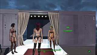 Exploring Fallout 4's sexy lingerie fashion in anime style.