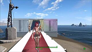 Exploring Fallout 4's sexy lingerie fashion in anime style.