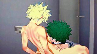omg, midoriya's blowjob to bakugou is unreal! 😲