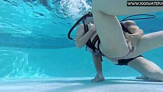 minnie manga gets wild taking dick underwater in the pool, so hot! 🔥