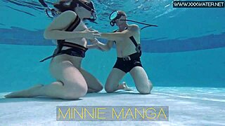 minnie manga gets wild taking dick underwater in the pool, so hot! 🔥