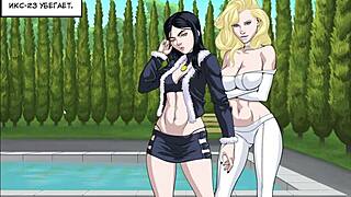 Beautiful teacher goes rogue in this animated porn game