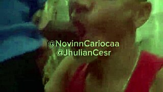 Teen orgy unfolds in the bush with four well-endowed young men at engenheiro goulart