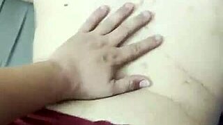 I fucked my friend in doggy style, it was so good, but I slipped a bit.