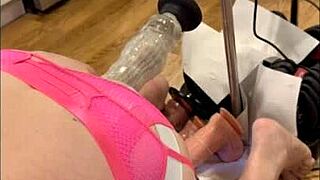 barefoot in the kitchen sissy takes dildos up her ass