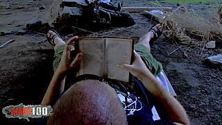 Leggy brunette craves intense anal drilling with a dildo while showing off perfect curves