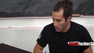 thief's delicious delinquent cock gets punished in the garage