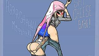 narrative clip of cartoon girl wedgie in compilation 1