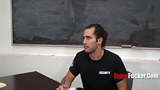 thief's delicious delinquent cock gets punished in the garage