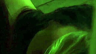 Nude lesbian slaves kiss and finger mistress's pussy in BDSM group?