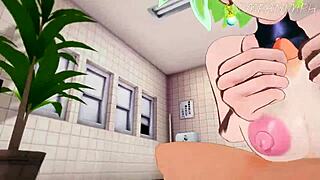 Anime slut tries monster cock first time