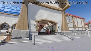 Mercy grows tall in blizzard world with kinky crossdressing