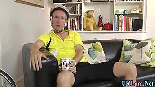 brit gets her stockings spunked outdoors