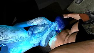 I'm watchin cortana suck master chief's big dick