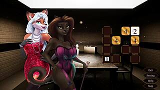 furry sex cabaret game with no dialogue, just gameplay and animation
