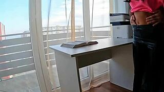 stepbro didn't let me study, he seduced me to doggystyle sex 😈