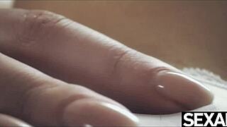 Watch these blonde lesbians devour pussy up close?