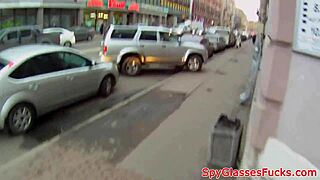 European sweetie gets pov action in the bathroom.