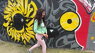 Hey, check out this public agent banging a beauty right in the bushes!