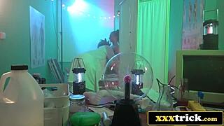 Mad Scientist Fucks His Stunning Brunette Creation Lady Bug in Wild Hardcore Parody Scene