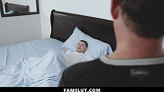 I’m sucking my stepbrother’s cock so careful. Brace-faced stepsis bent over for hardcore taboo pounding!