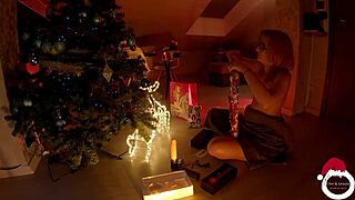 just chilling with christmas anal play using toys part 2