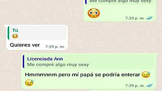 Damn, my stepmom’s texting me on WhatsApp while dad’s away on business! 😈