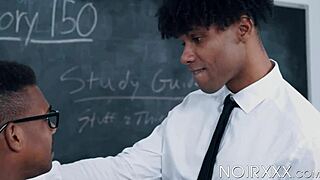 Ebony bodybuilders adrian hart and tony genius ditch books for monster cock rimjob and deepthroat