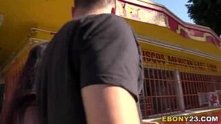 busty ebony gets double penetration