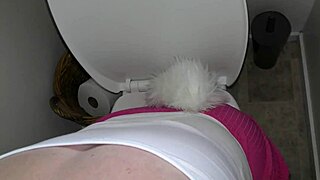 imagine pinning the tail on that submissive milf bitch while she sucks master's cock