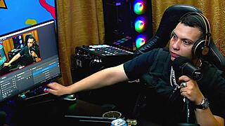 Martina Oliveira checks out Ruan's impressive size in the shack.