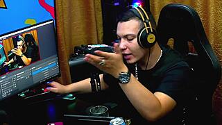 Martina Oliveira checks out Ruan's impressive size in the shack.