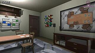 Curvy Teen Rides and Sucks Big Cock in 3D Cartoon Dating Game