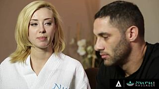haley reed offers slidy soapy wet massage with tight pussy