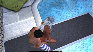 Taken at the public swimming pool jumping board 2