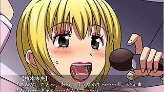 In this anime hentai, she's forced into gal transformation and trained to fuck