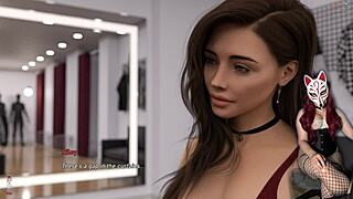 Steps of Debauchery 32: Naked Hentai Babe in Dressing Room