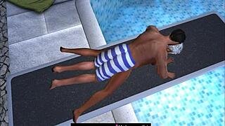 Taken at the public swimming pool jumping board 2