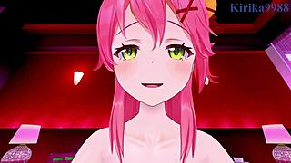 Sakura Miko and Akai Haato in Hololive VTuber POV