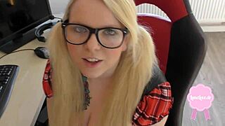 fuck me in this uniform, cum on my glasses