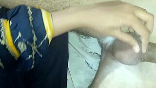 Muslim Sister Teases with Big Tits and Shaved Pussy. Risky Homemade Masturbation with Huge Cock Rubbing to Cumshot!