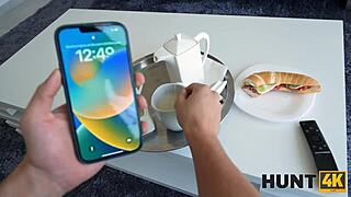 Turntables Spin While Blonde in Uniform Gets Pounded Hard in POV Action