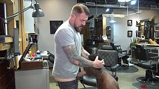 'Rocco Steele Pounds Bareback In Barbershop!'