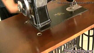 Outdoor Foot Babe Teases in Italian Heels with Flair