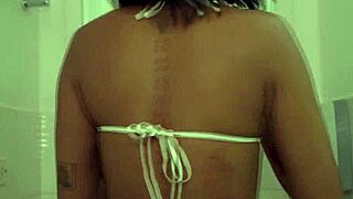 My stepbrother SPYS me and I PUT in my mouth the MONSTER HUGE DICK of him - POV