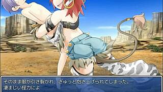 Minotauros girl with big tits in hentai