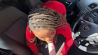 Busty Black Slut Squirts Hard!